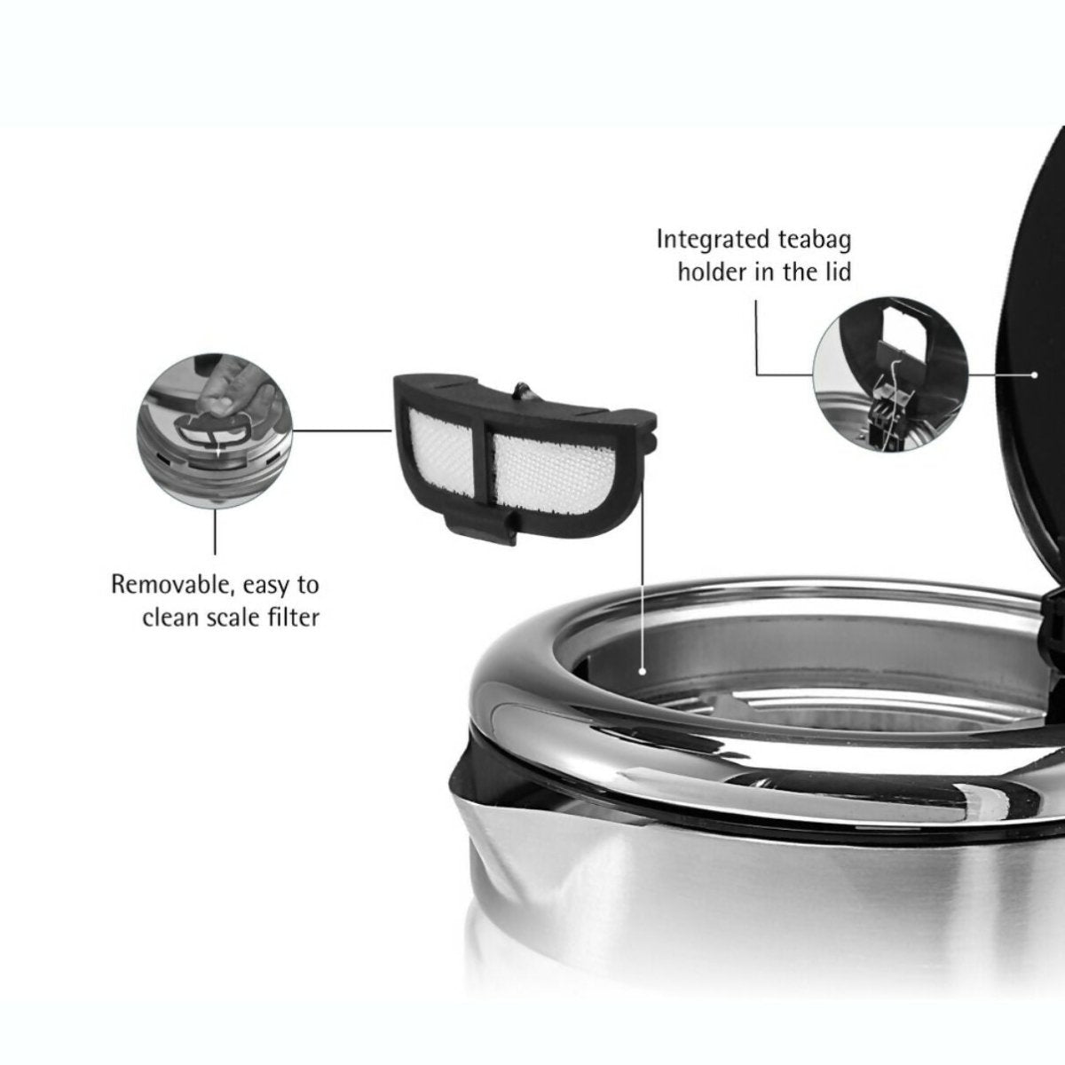 WMF KITCHENminis Glass Kettle Vario 1L (04 - 1318 - 8811) - Metro Singapore Departmental Store - Celebrating 69 Years in SG