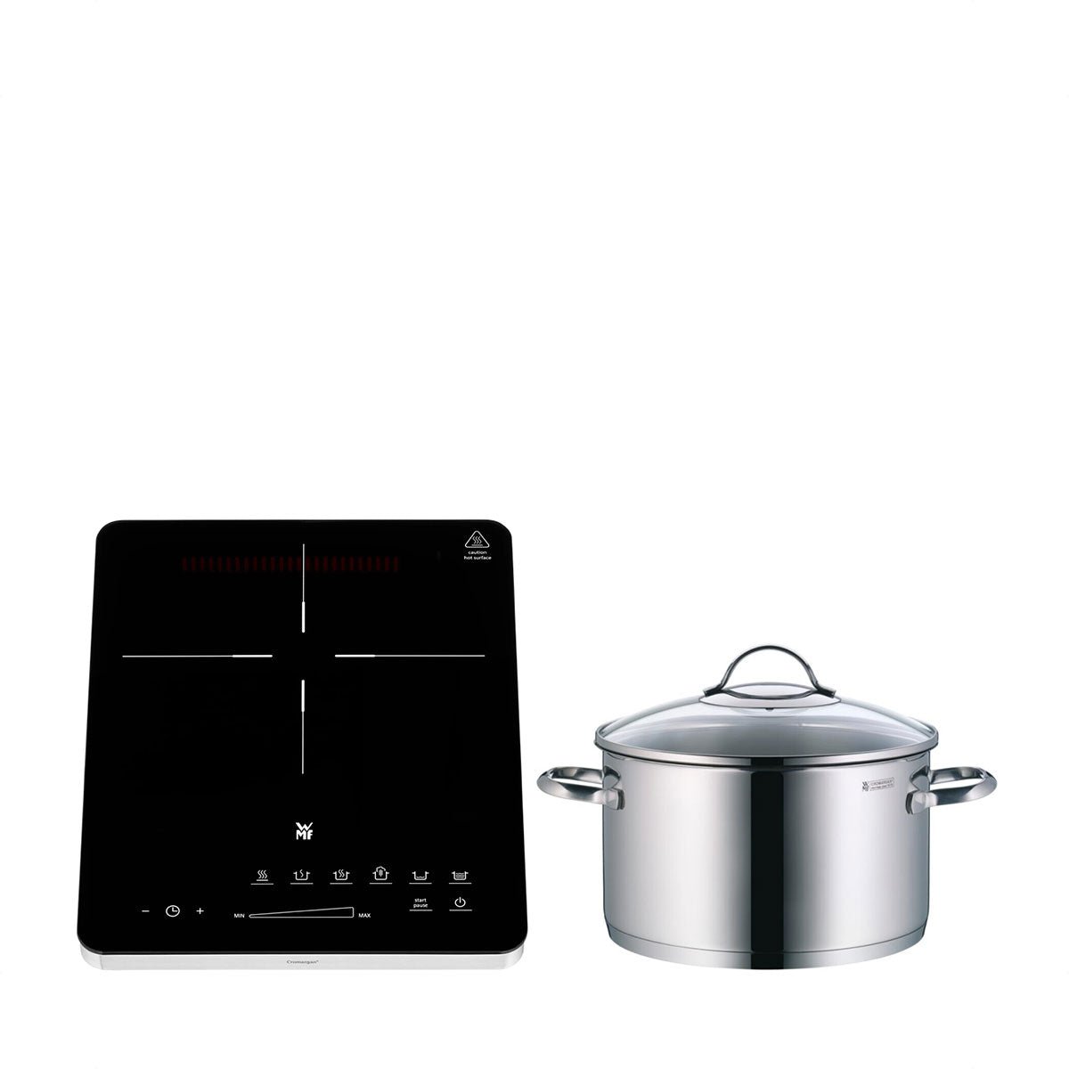 WMF Kult X Mono Induction Hob (04-1524-8811) + Free Profi Select 24cm Stackable High Casserole (Worth $99.00) (07-2224-6380) - Metro Singapore Departmental Store - Celebrating 69 Years in SG