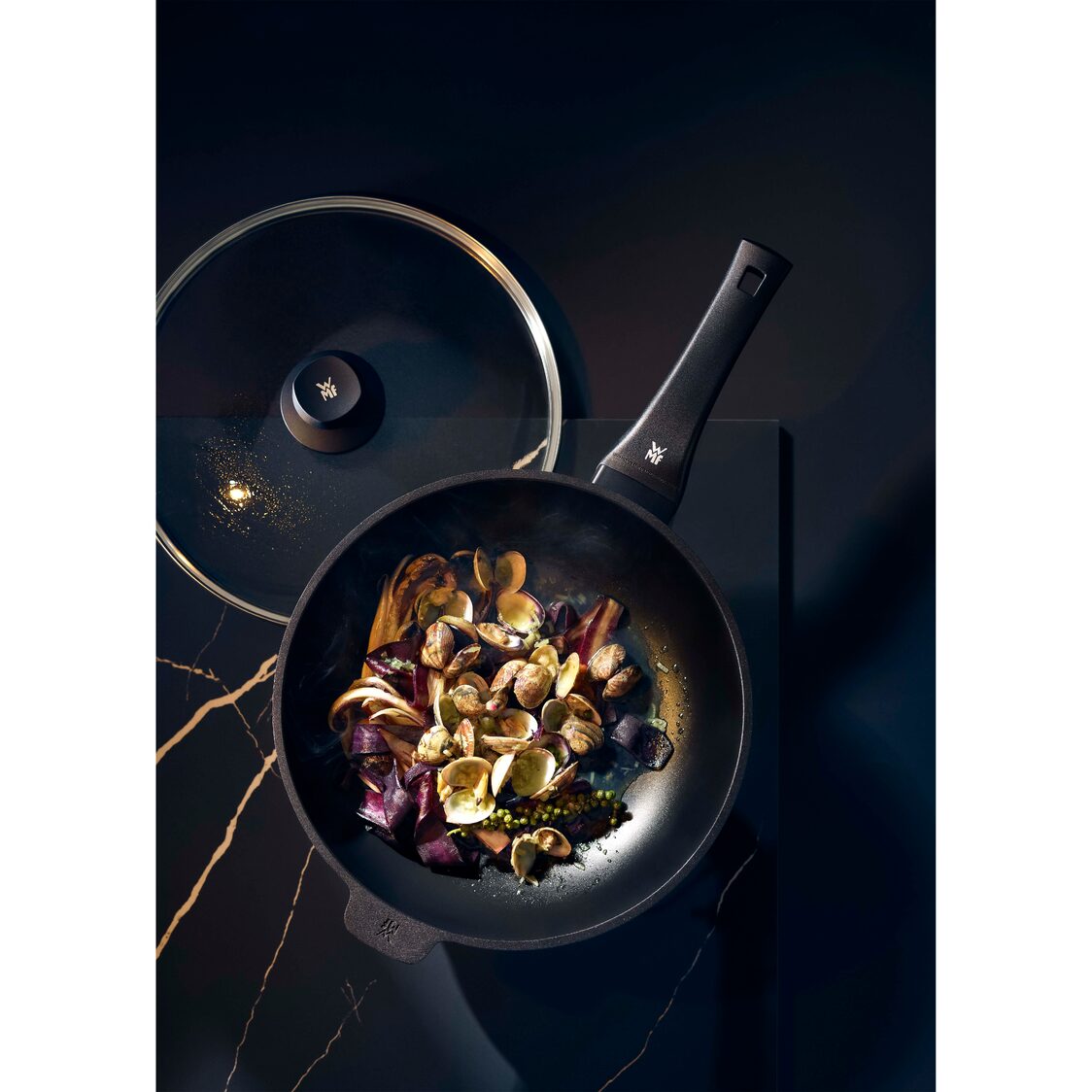 WMF Permadur Premium 30cm Wok With Lid 0576304291 - Metro Singapore Departmental Store - Celebrating 69 Years in SG