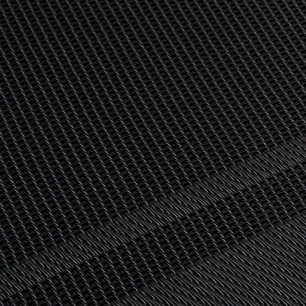 Rapee Cornice Woven Texilene Placemat – Tone on Tone Double Border Design – 30 x 45 cm – Black