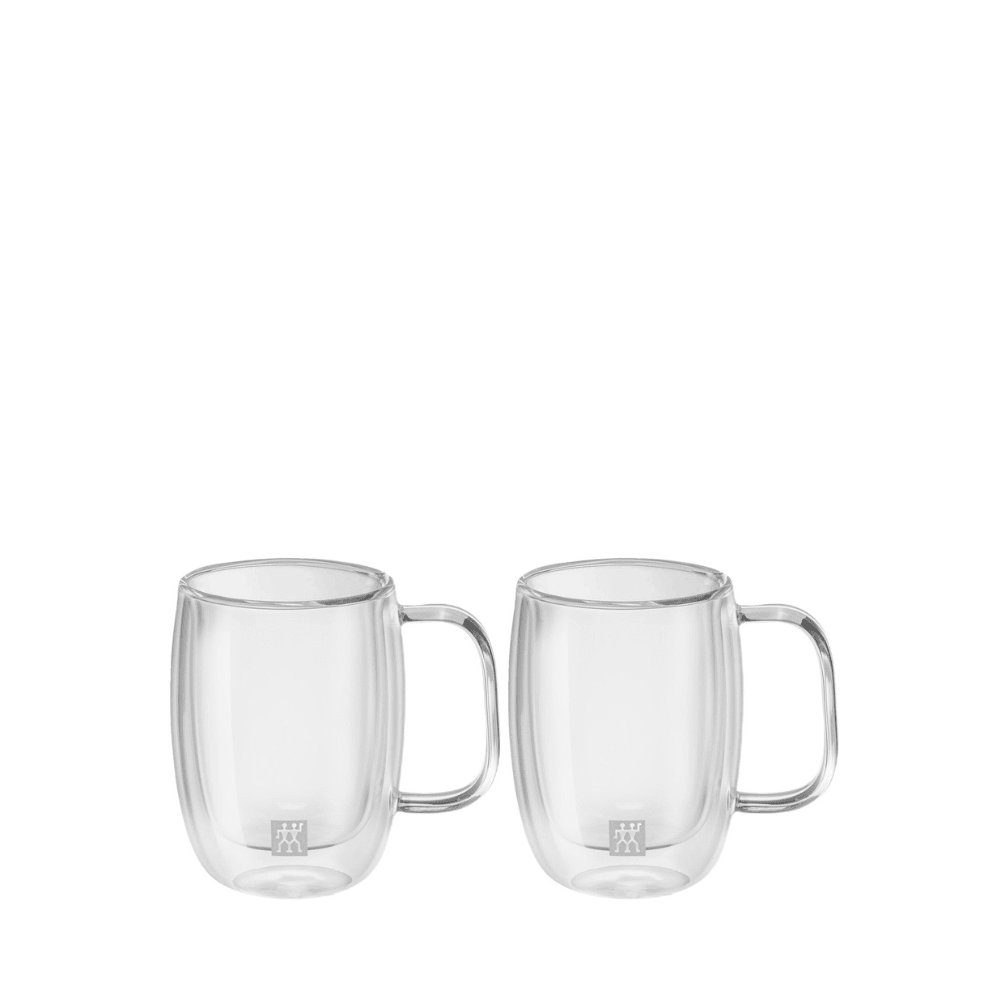 Zwilling Sorrento Plus 2pcs Latte Glass Set With Handle - 0.4L (39500114) - Metro Singapore Departmental Store - Celebrating 69 Years in SG