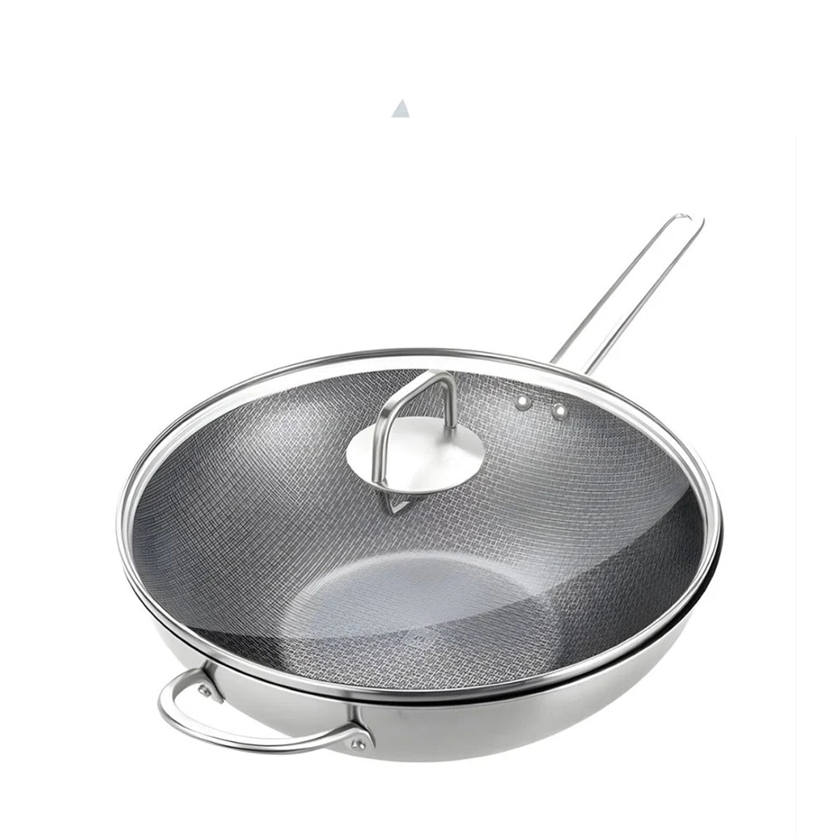 Zwilling Twin Nova Plus Wok With Honeycomb Non - stick Glass Lid 32cm (1021586) - Metro Singapore Departmental Store - Celebrating 69 Years in SG
