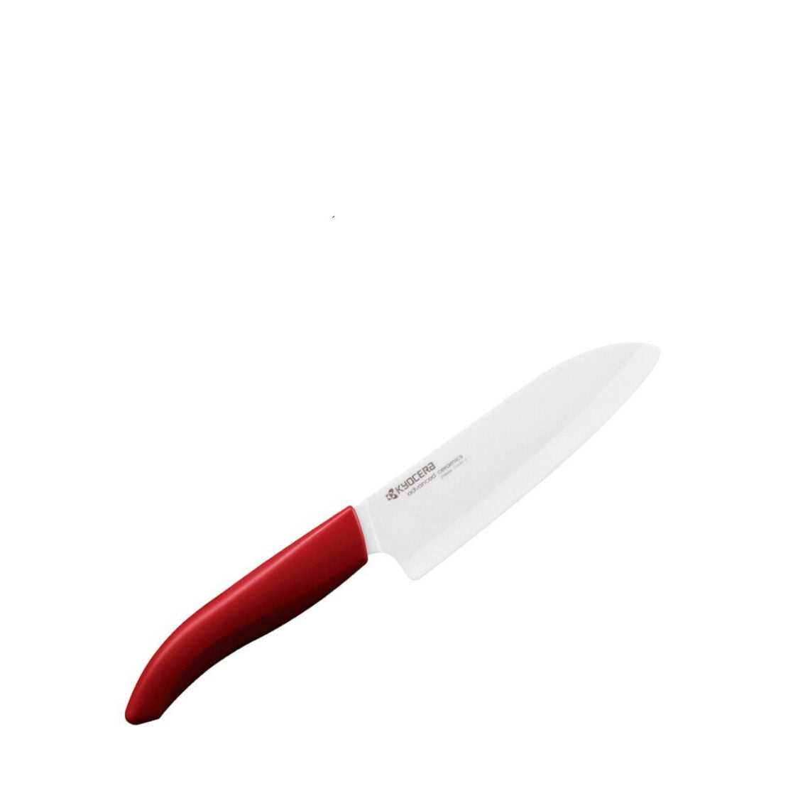 Kyocera 5.5" Advanced Ceramic Santoku Knife - Red (FK-140 WH-RD)