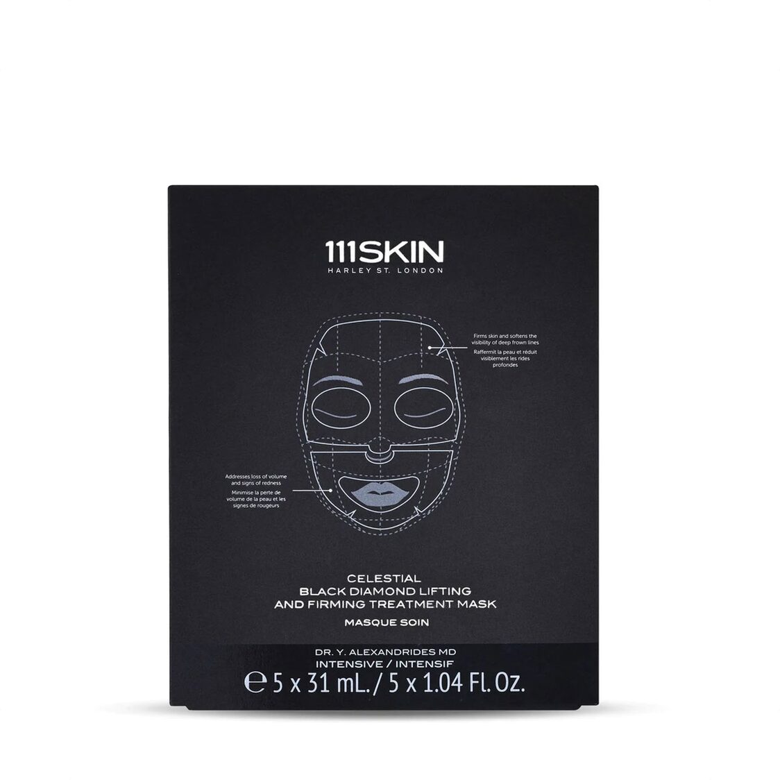 111SKIN Celestial Black Diamond Lifting And Firming Mask Box 5X31ml