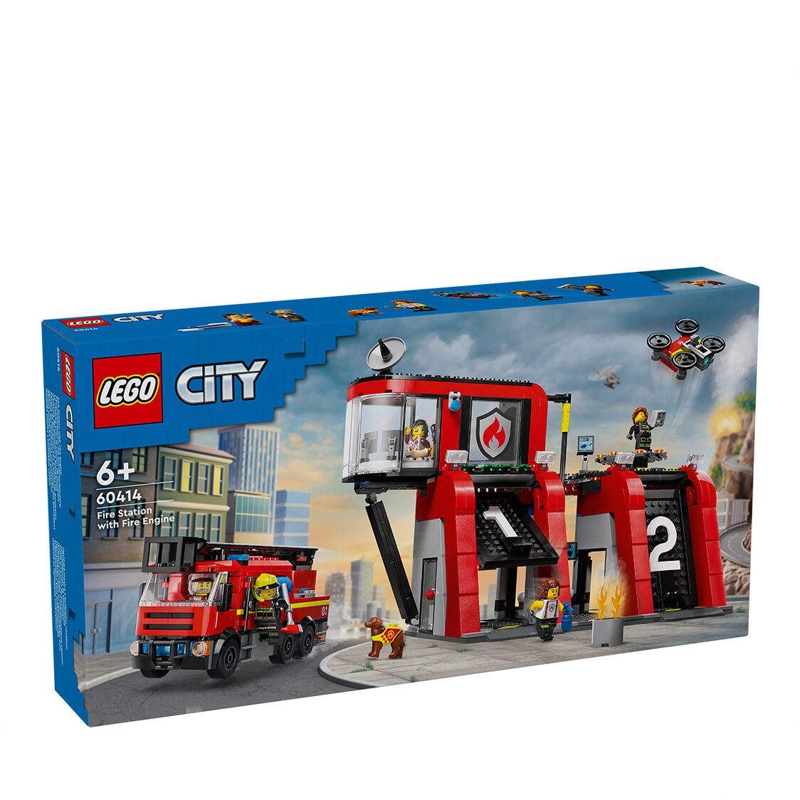 Lego Fire Station with Fire Engine 60414