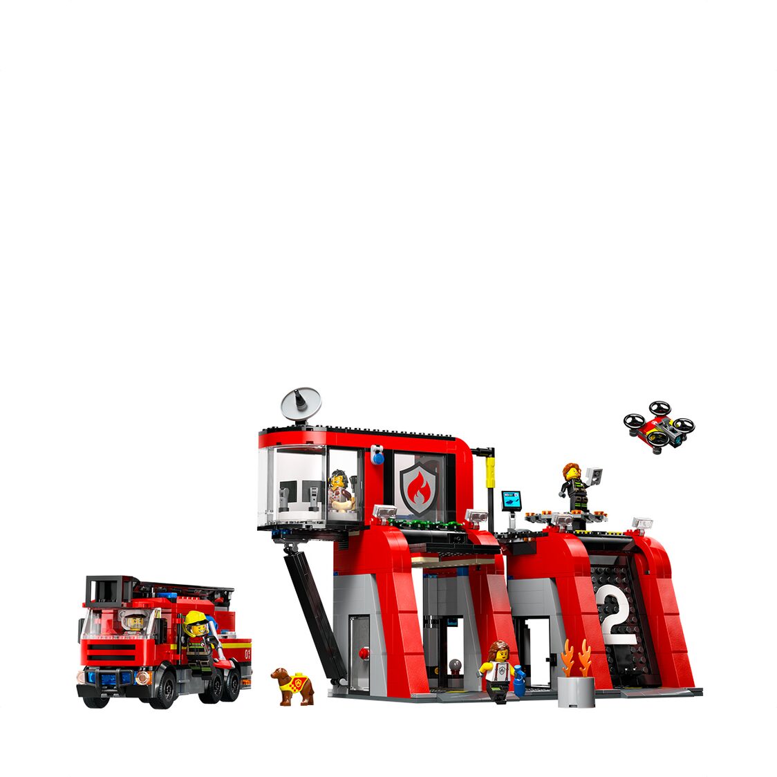 Lego Fire Station with Fire Engine 60414