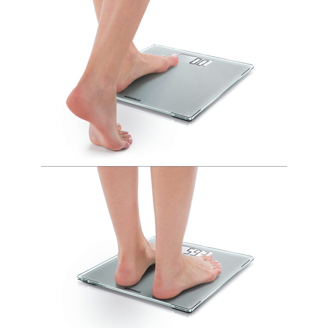 Soehnle Style Sense Compact 300 Bathroom Scale - Grey 63852