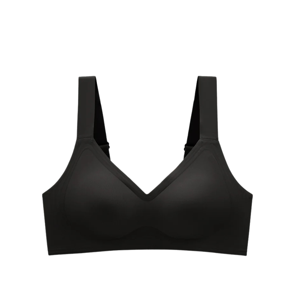 Pierre Cardin Next To Skin Seam Free Full Coverage V-Neck Bralette 209-2928 - Black