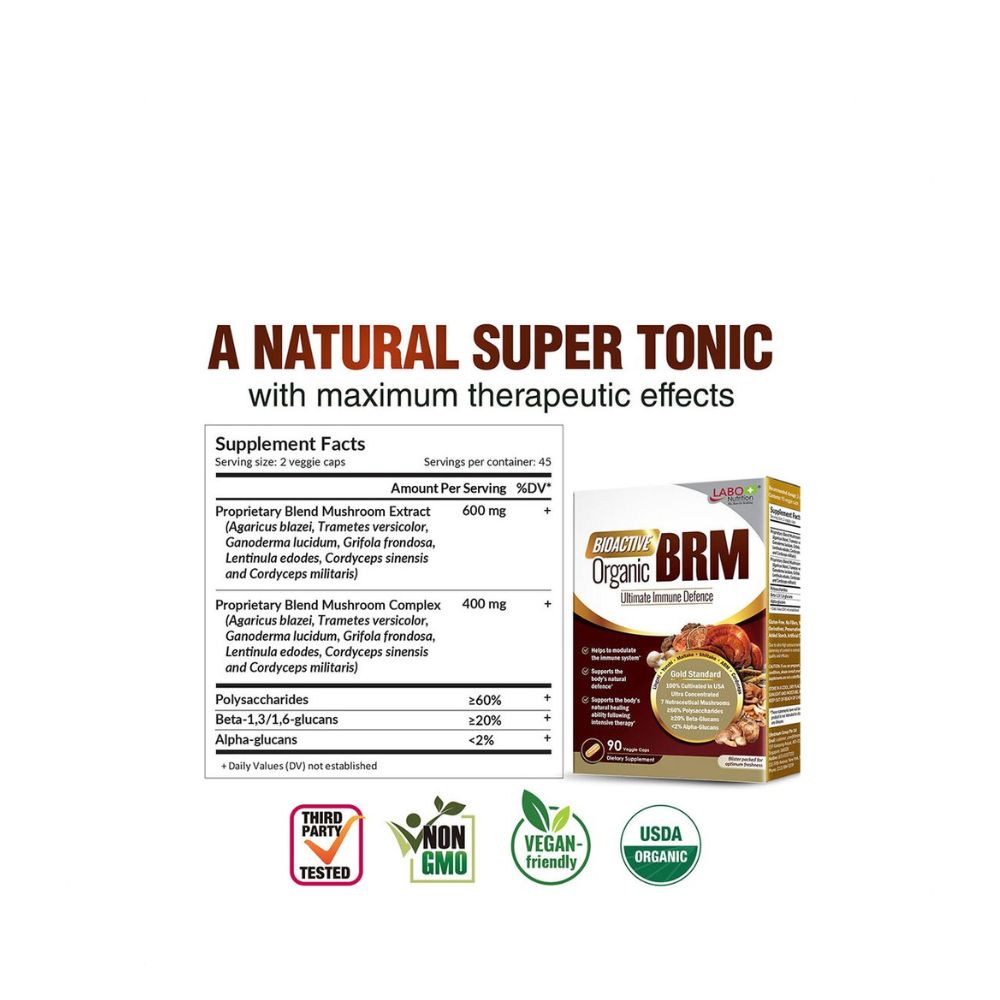 Labo Nutrition Bioactive Organic BRM ULTRA 90 Veggie Caps