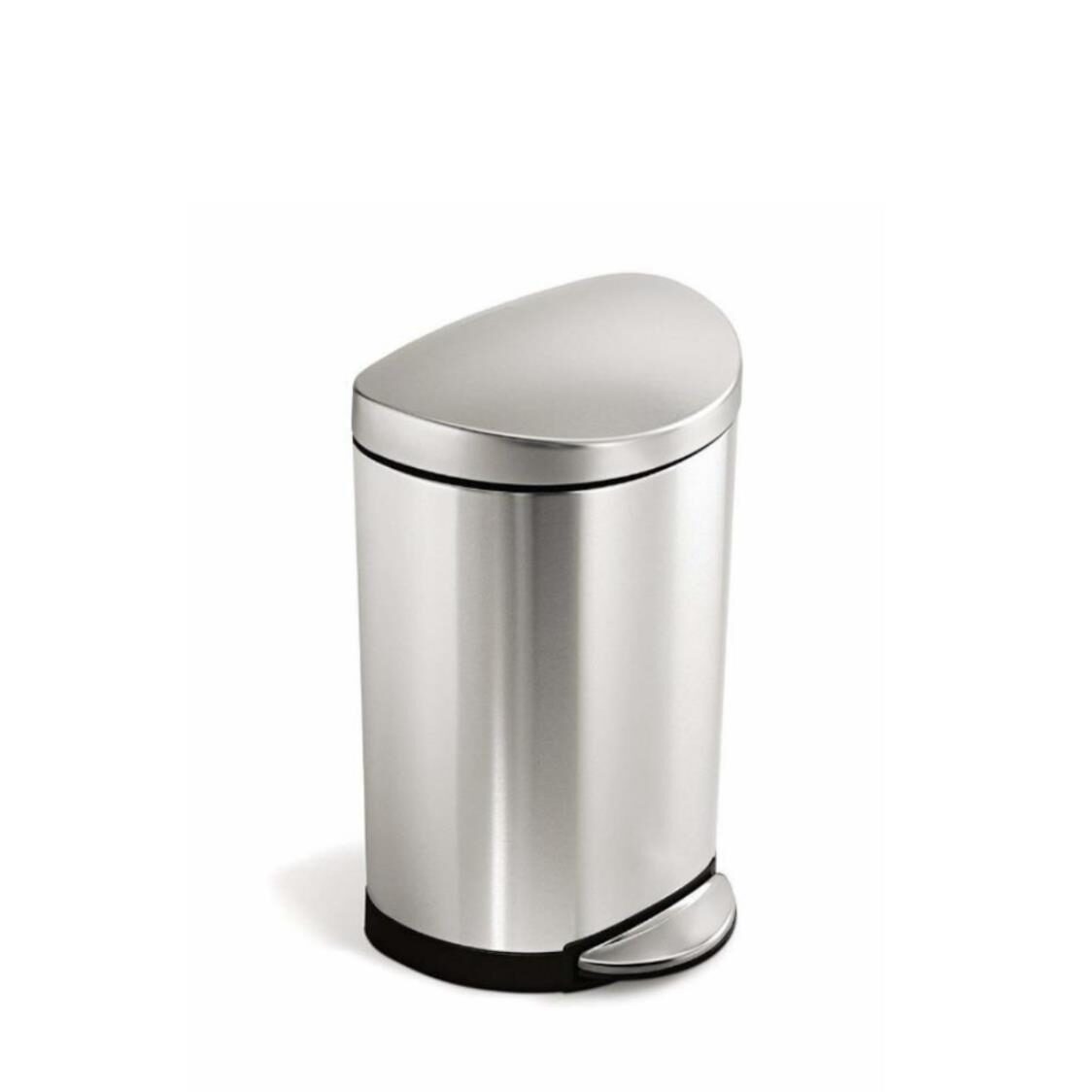Simplehuman 10L Semi Round Step Bin -Brushed (CW1833)