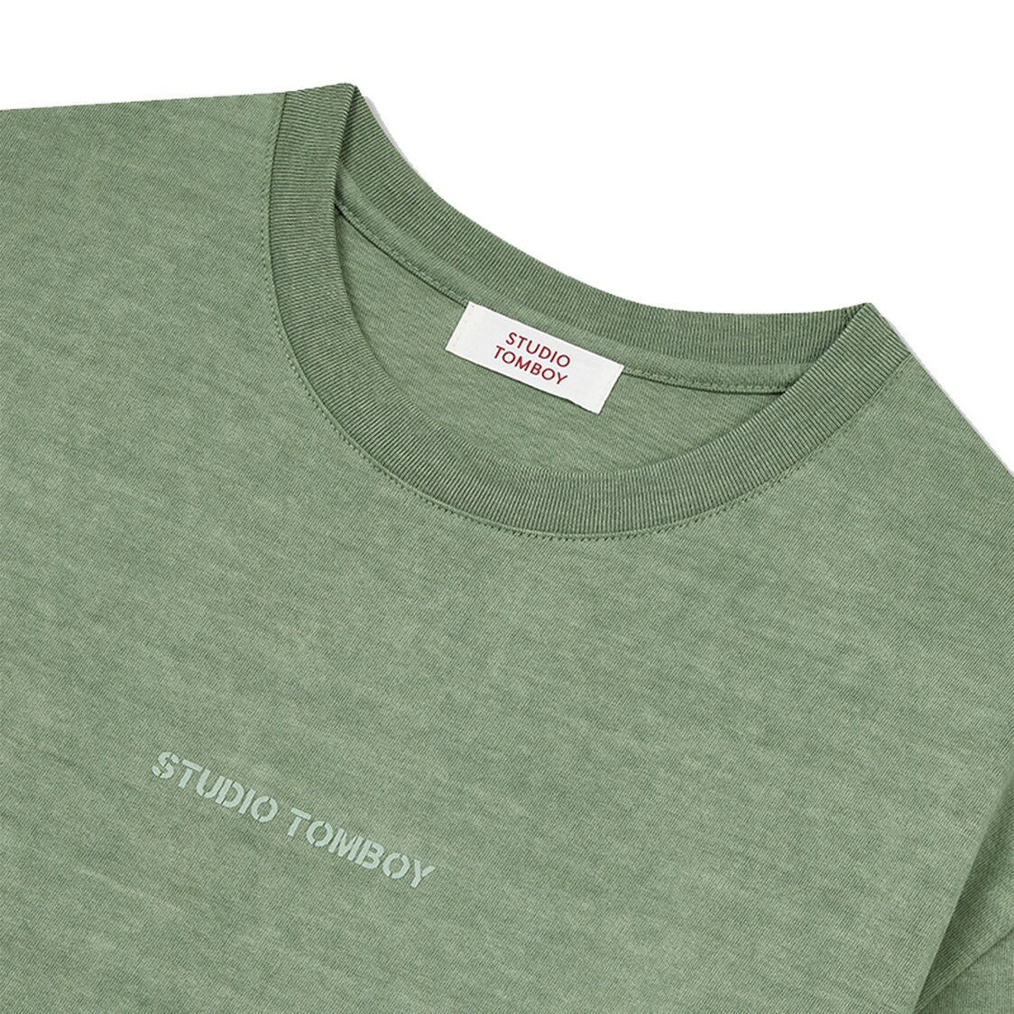 Studio Tomboy Chest Logo Pigment T-Shirt