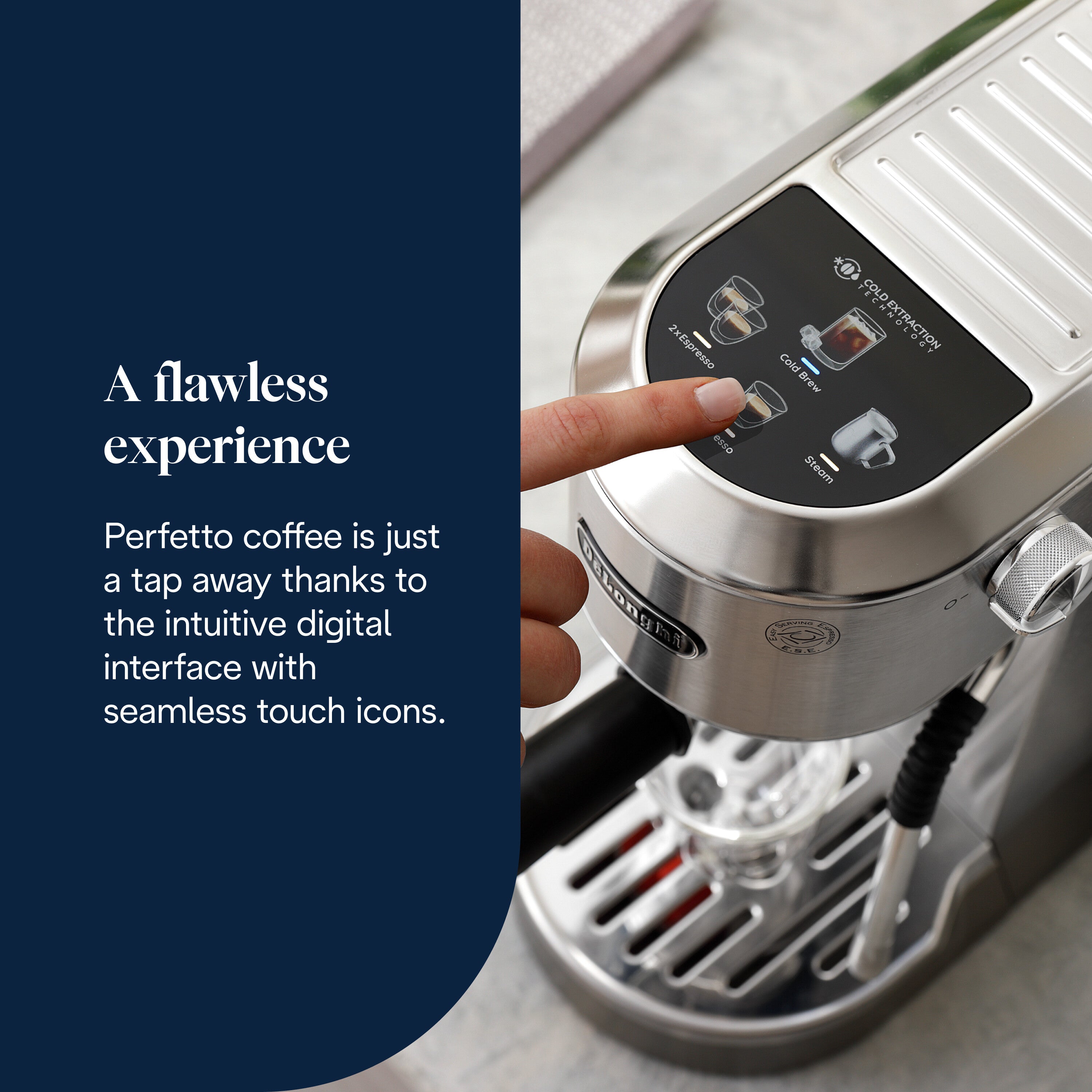 Delonghi Coffee Machine Espresso-pump Dedica Duo Metal (EC890.M)