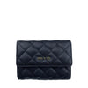 Mel&Co Quilted Half Flap Mid-Size Wallet