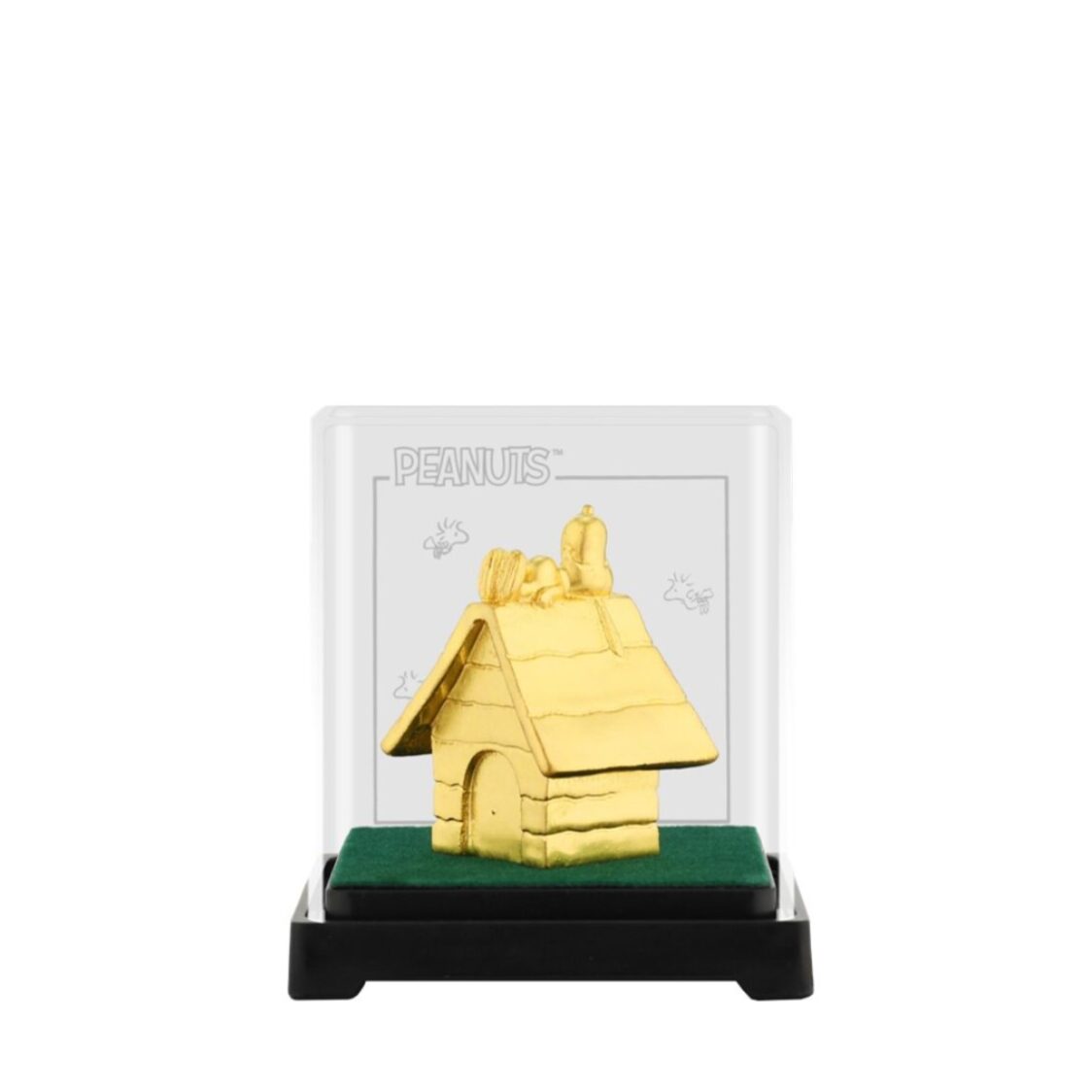 The Singapore Mint Peanuts Snoopy Dreaming 24K Gold Foil Mini Figure