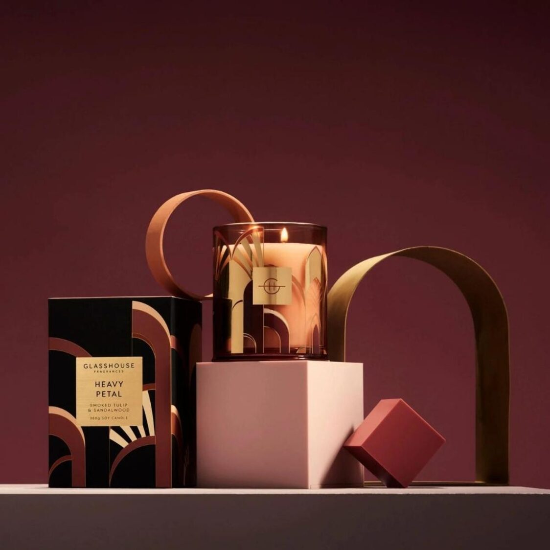 Glasshouse Fragrances Soy Candle 380g - Heavy Petal (Limited Edition)