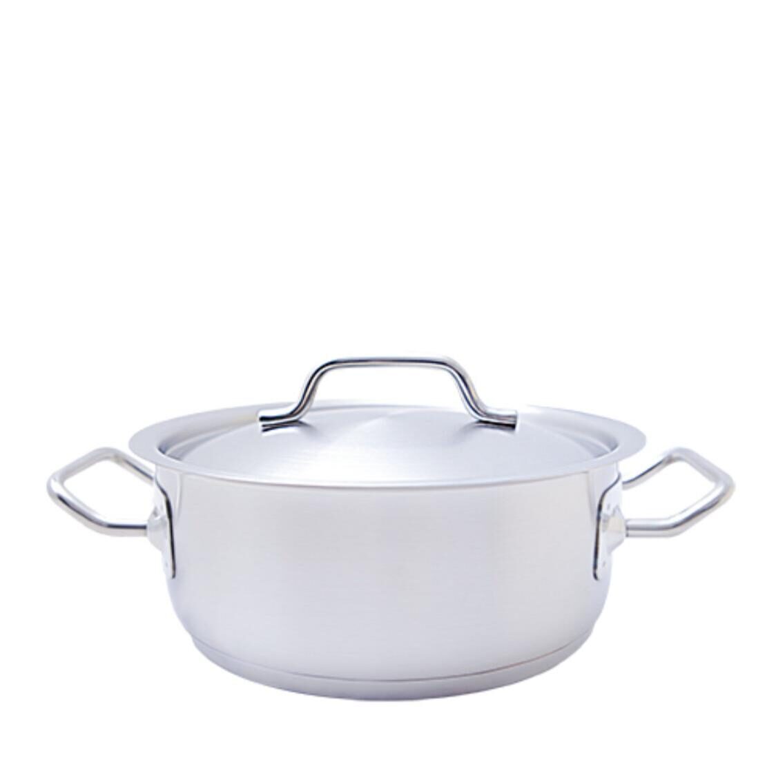 Safico 18-8 Stainless Steel Low Casserole With Lid Ø24xH10cm 4.5L 731SF-R-122410-2400