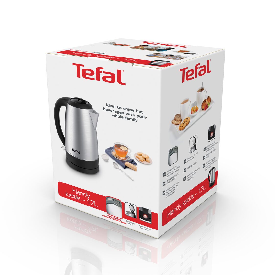 Tefal Kettle Handy 1.7L Stainless Steel (KI800)