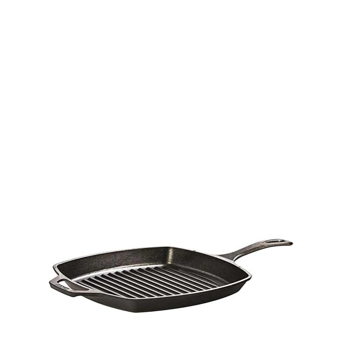 Lodge 10.5 Inch Seasoned Square Cast Iron Grill Pan