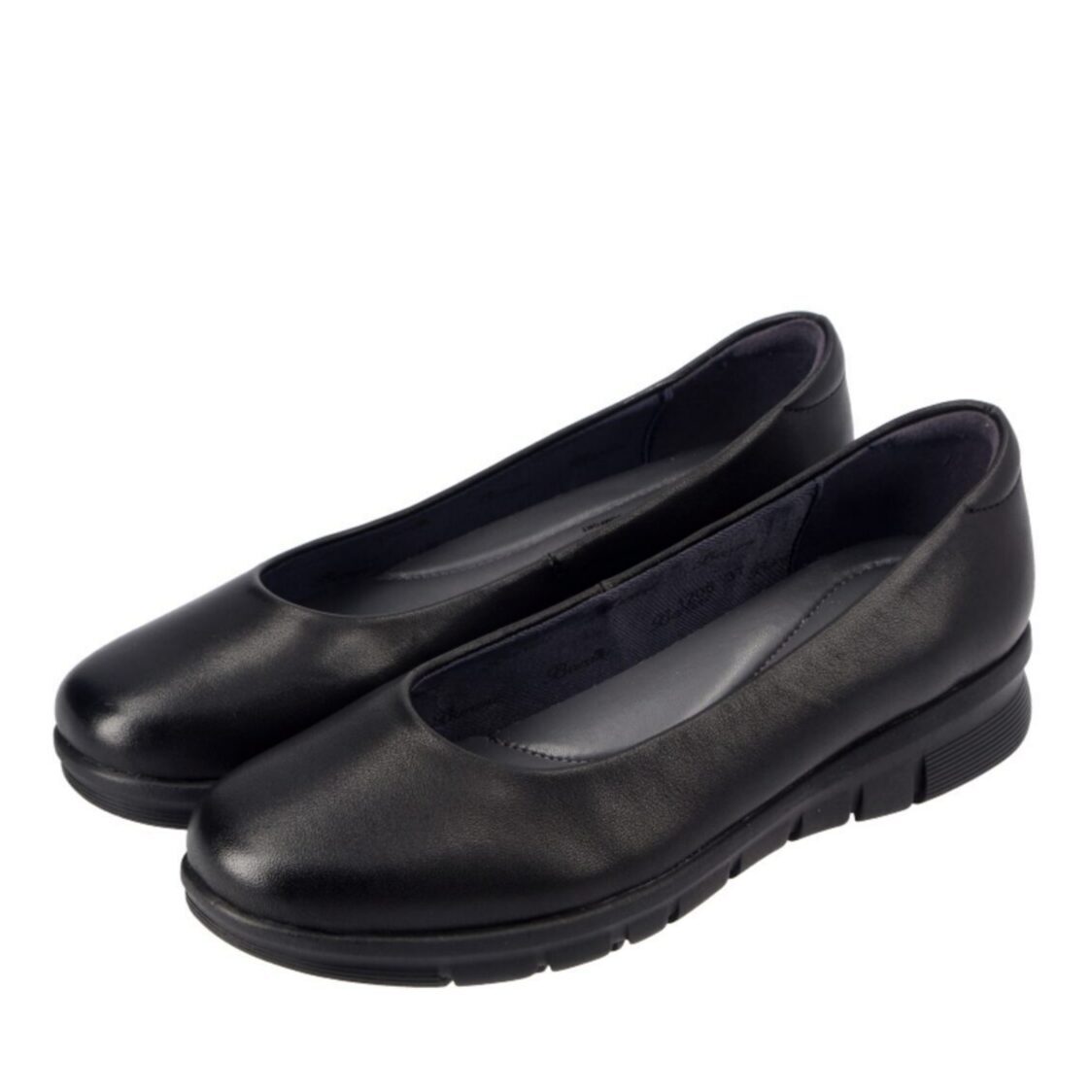 Barani Leather Pumps/Ballet Flats 1205 Black