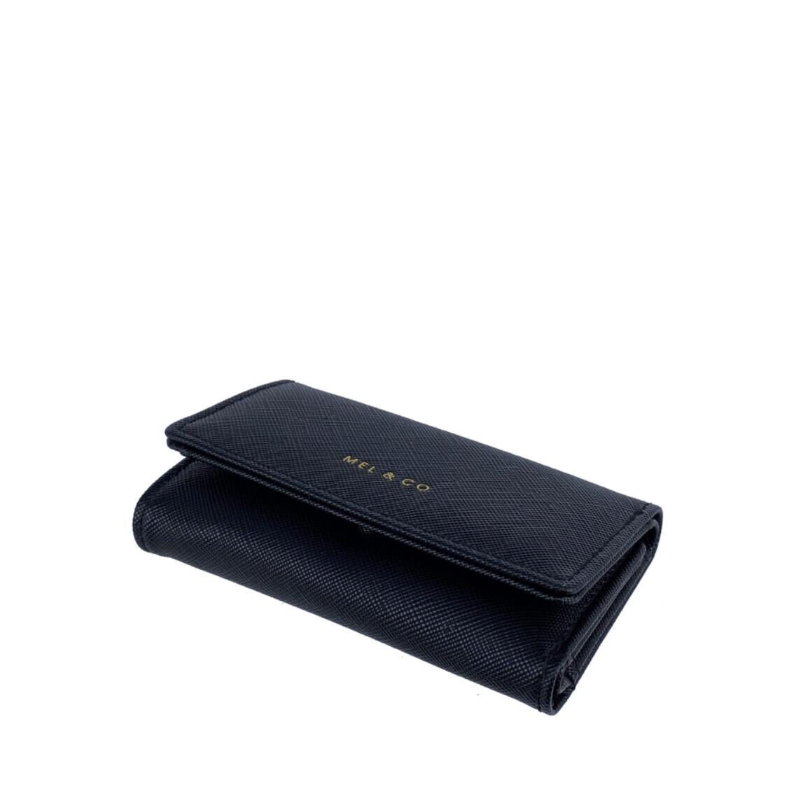 Mel&Co Saffiano-Effect Basic Key Pouch