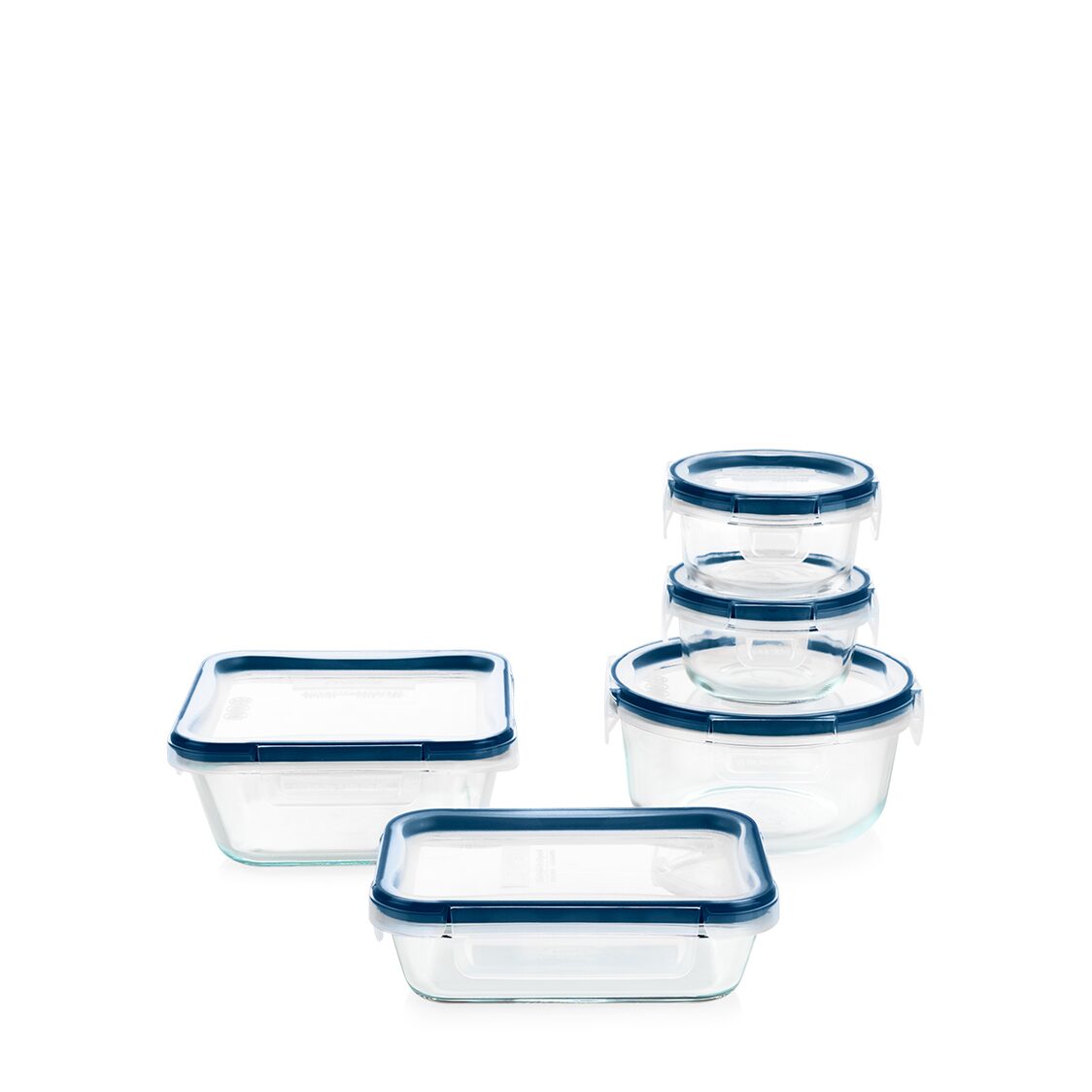 Pyrex FreshLock Plus Glass Storage with Microban 10pc Set