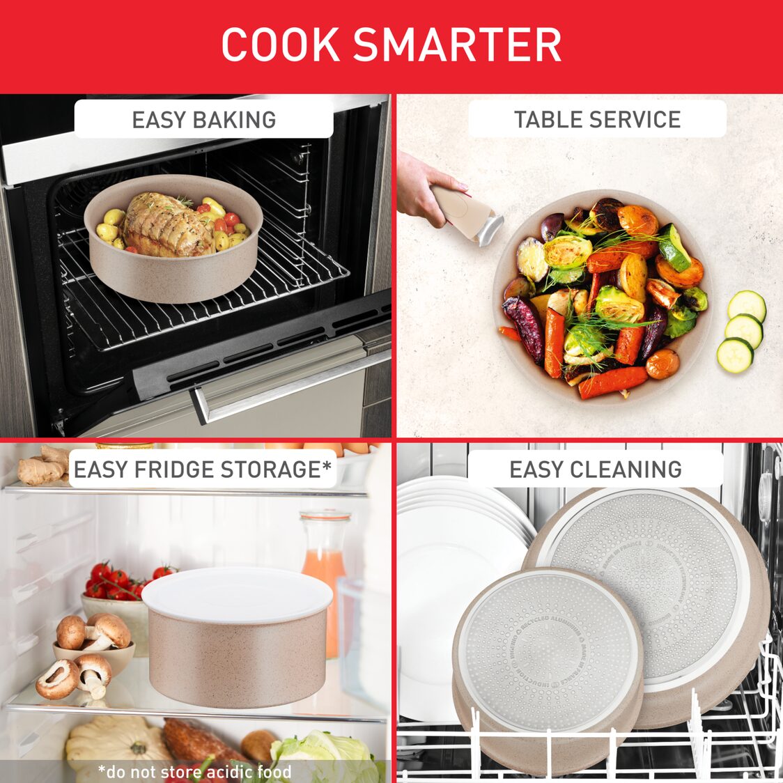 TEFAL Ingenio Delight 6pc Premium Induction Cookware Set (L78395)