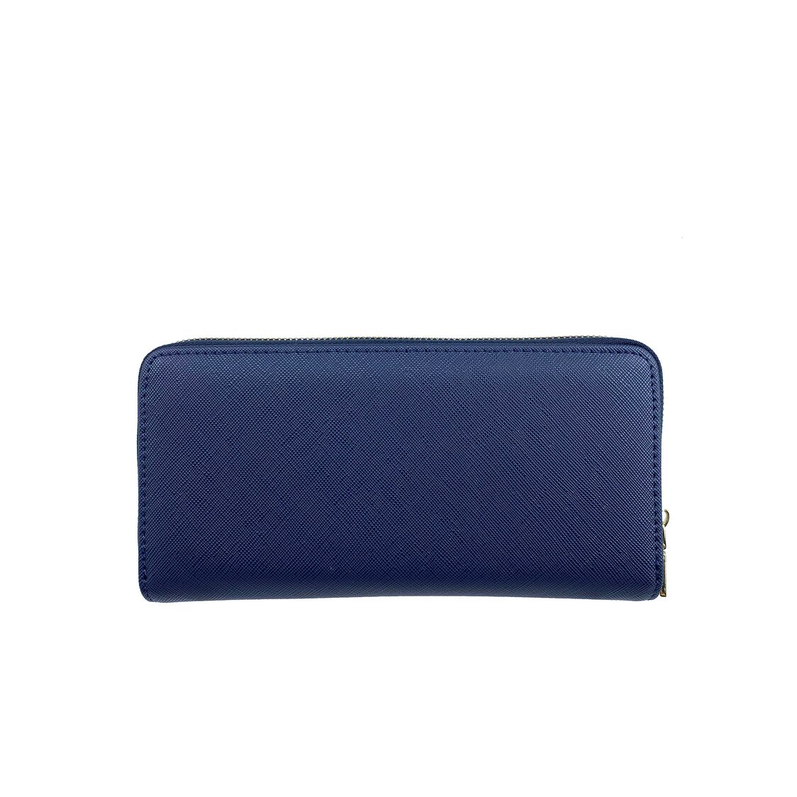 Mel&Co Saffiano-Effect Zip-Around Wallet