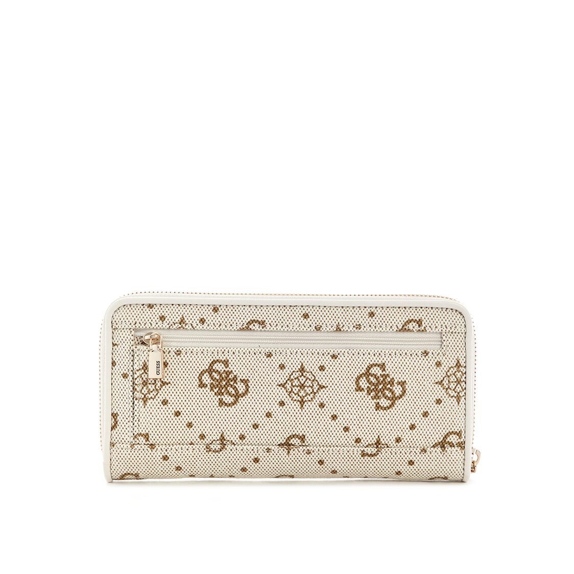 NEDA SLG LARGE ZIP AROUND,OFF WHITE LOGO