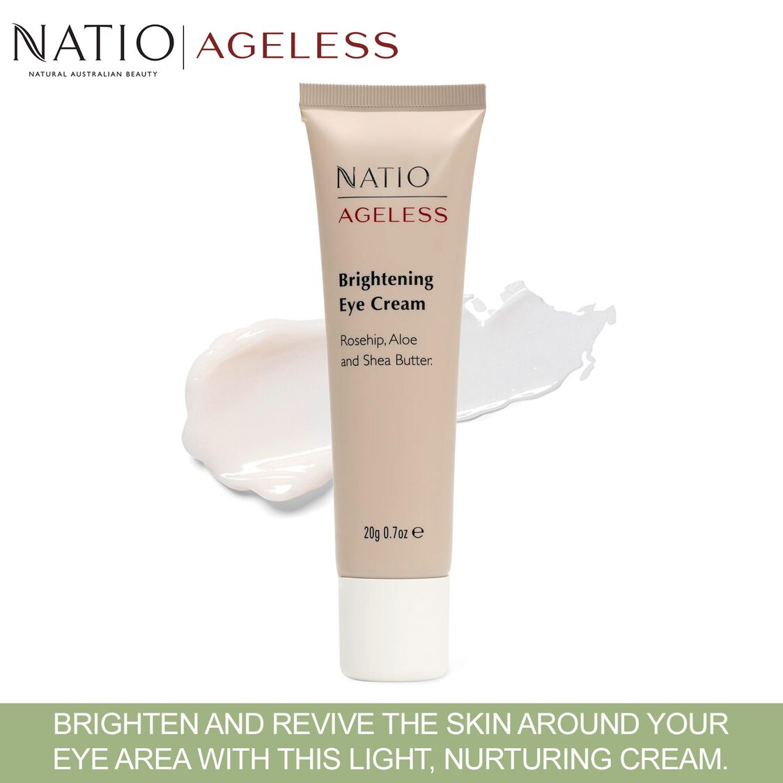Natio Ageless Brightening Eye Cream 20g
