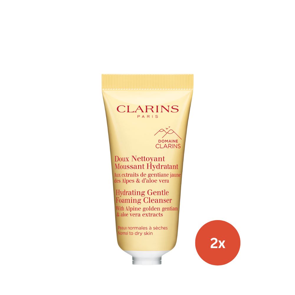 Clarins Hydrating Gentle Foaming Cleanser Sample 5ml x2
