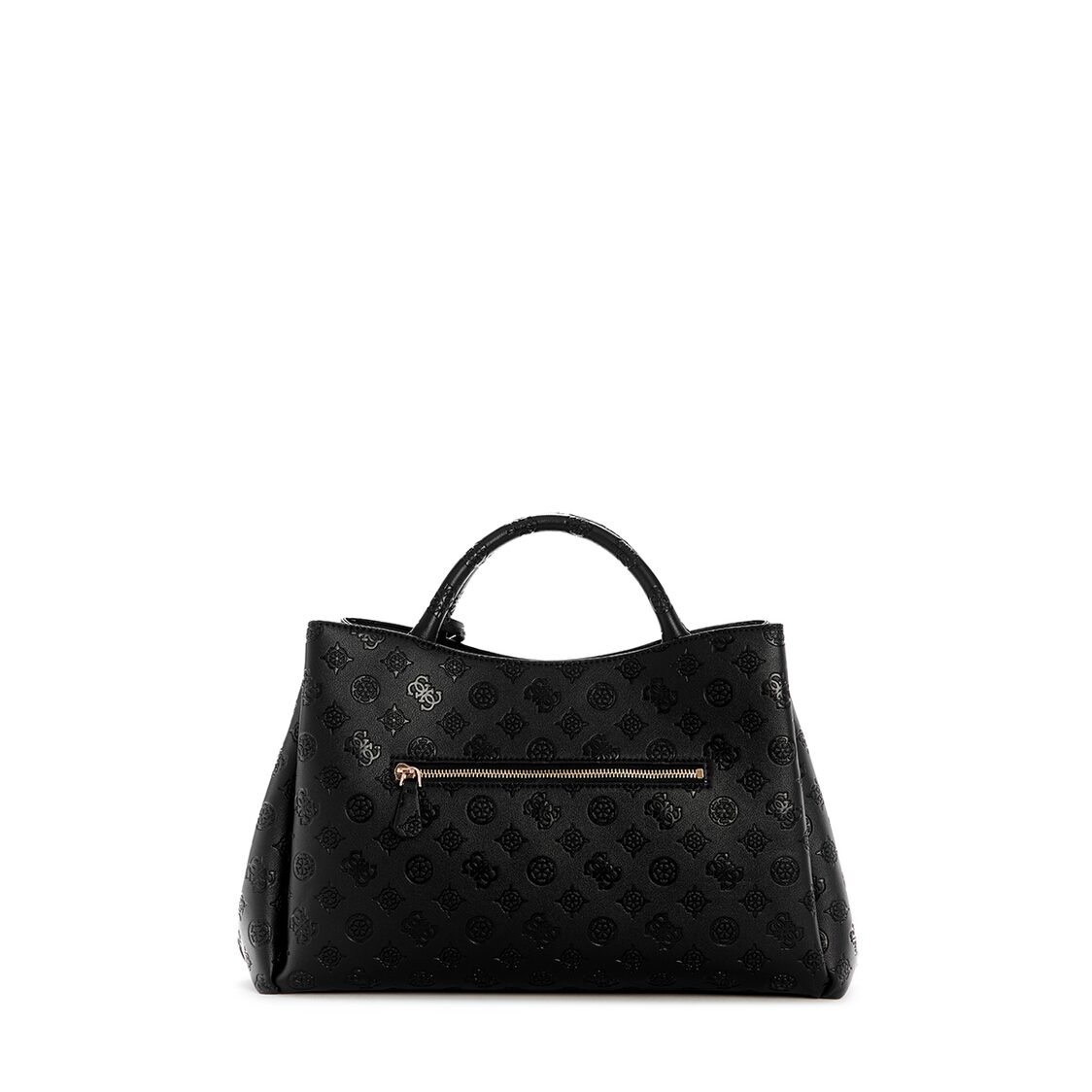 Guess Phoebe Lrg Girlfriend Satchel - Black Logo
