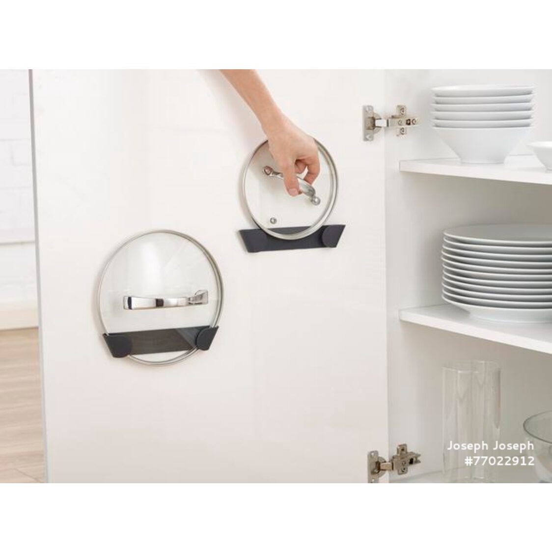 Joseph Joseph Set of 4 In-Cupboard Pan Lid Holder - 85149