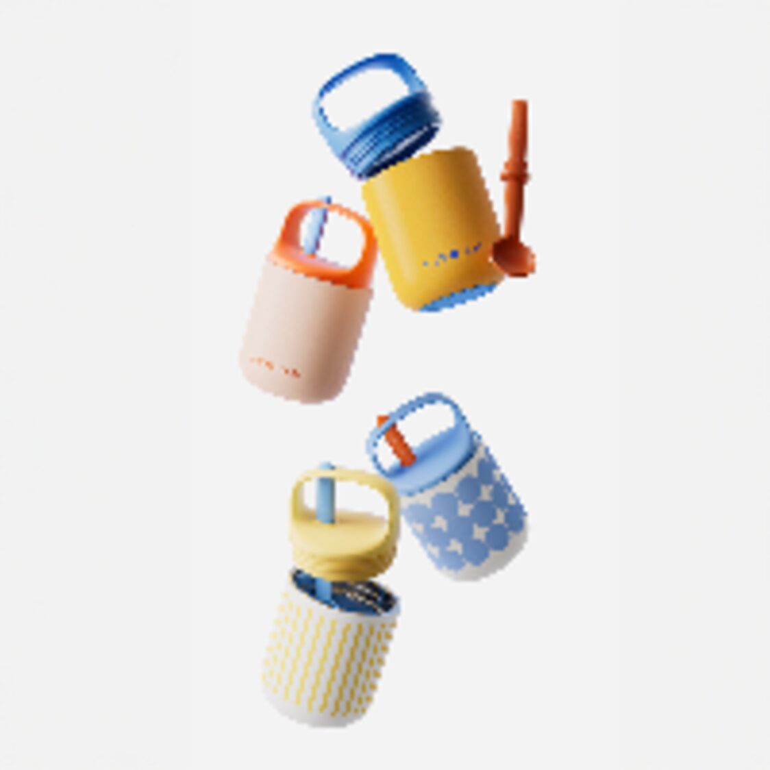 Chako Lab 450ml Baobao Thermos Cup Blue White