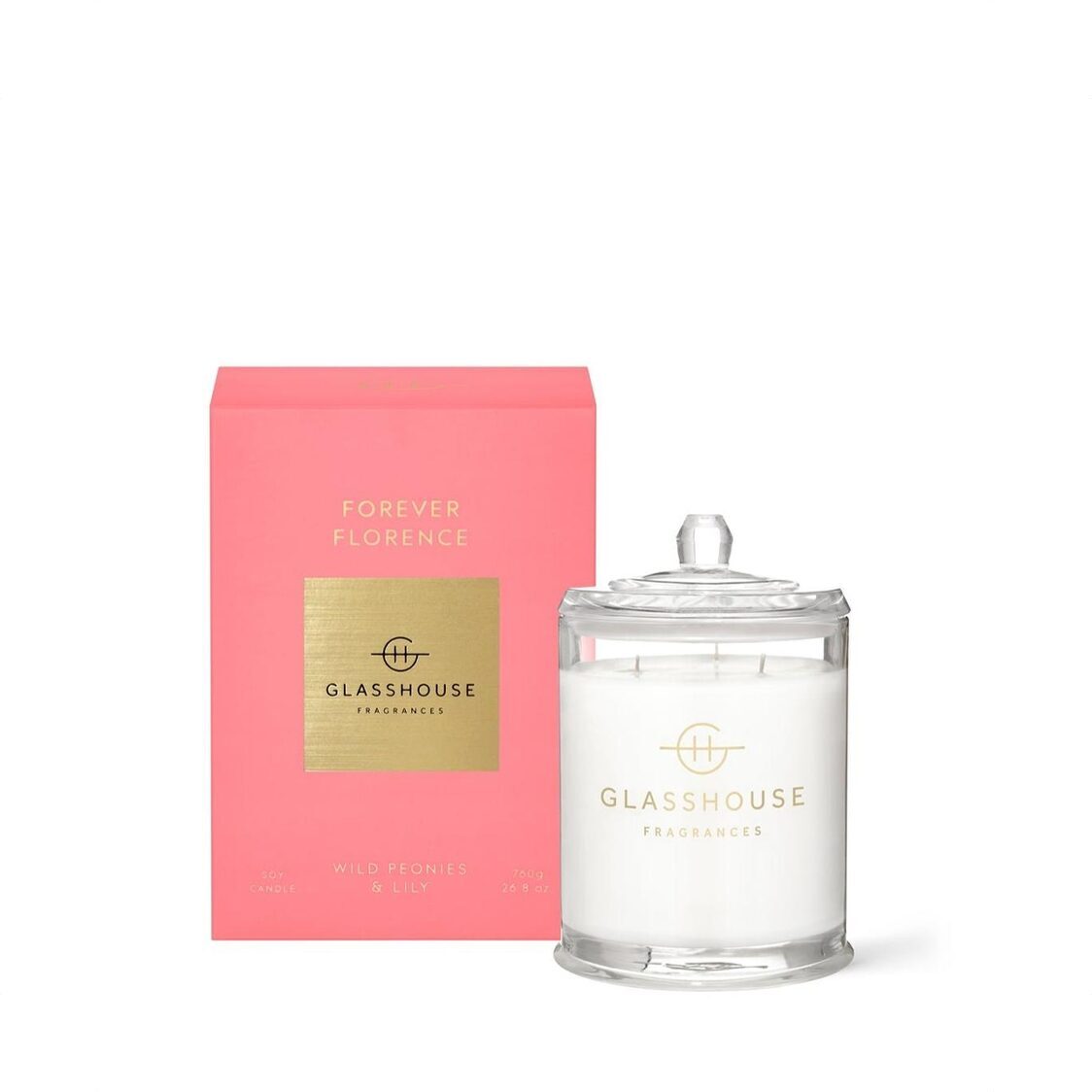 Glasshouse Fragrances Soy Candle - Forever Florence