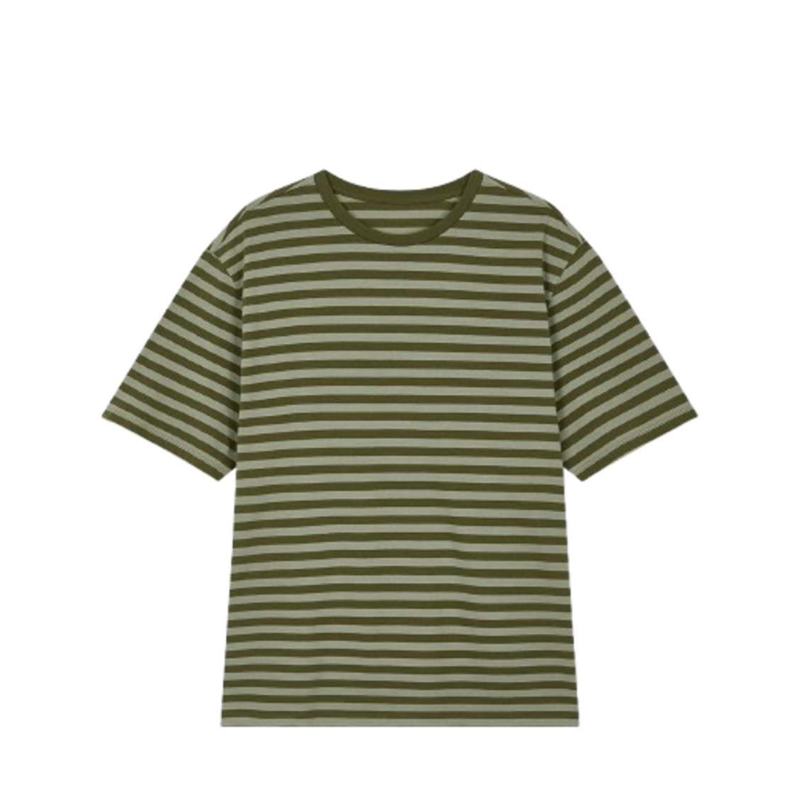 Jaju Men Smart Cotton Loose Fit Short Sleeve Lounge T-Shirt Light Khaki