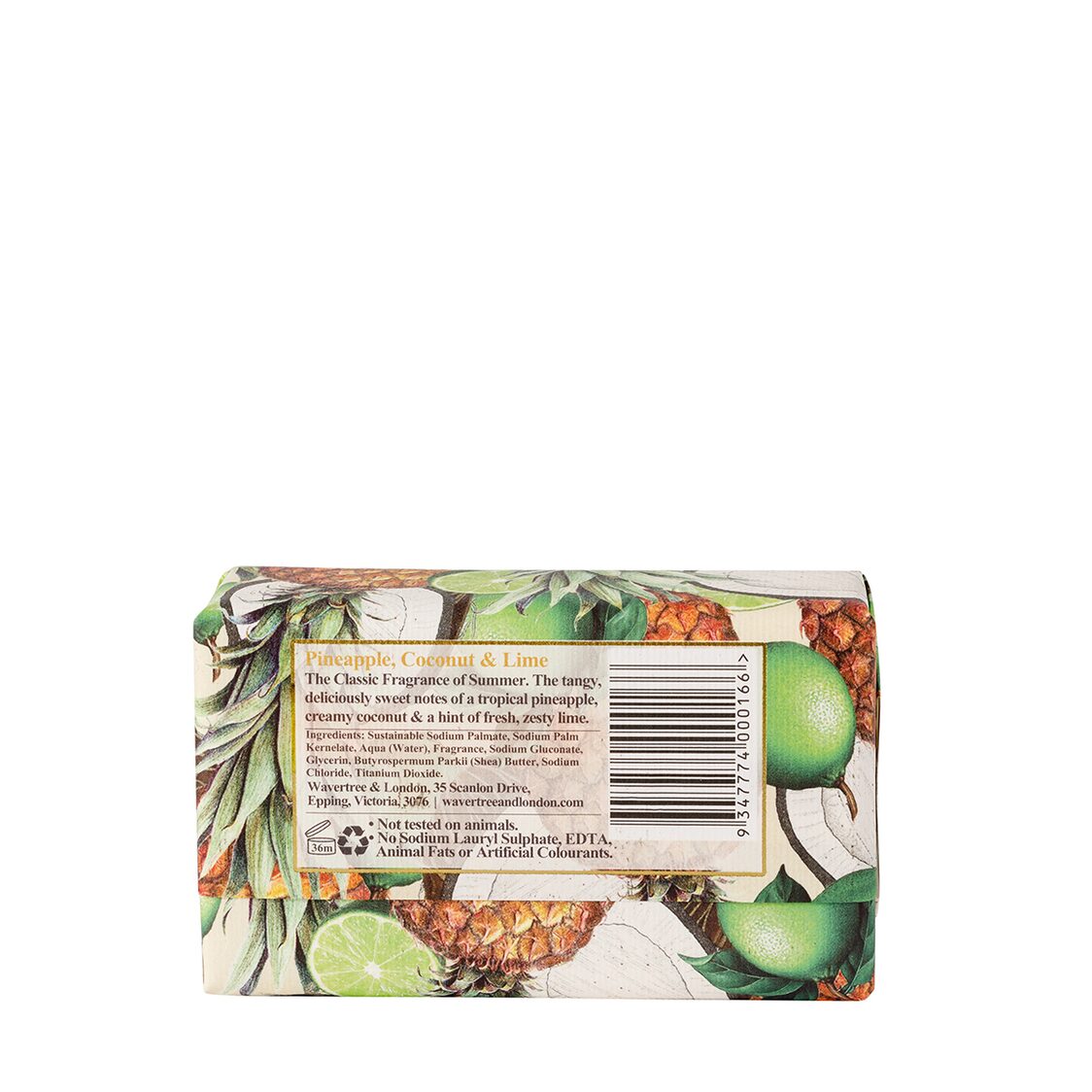 Wavertree & London Pineapple Coconut & Lime Soap Bar 200g
