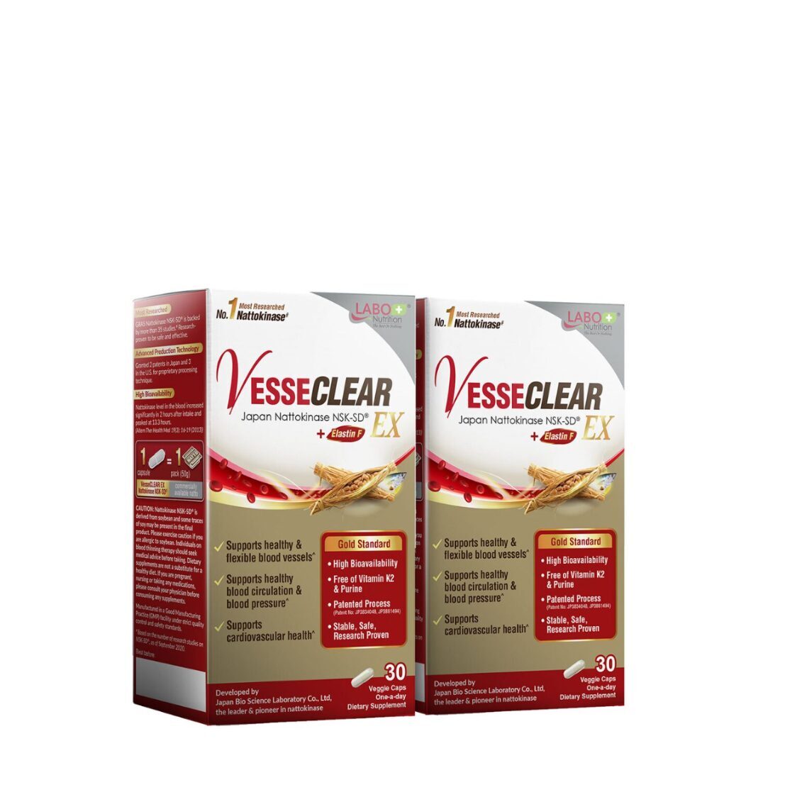 Labo Nutrition VesseCLEAR EX 30 Capsules Twin Packs