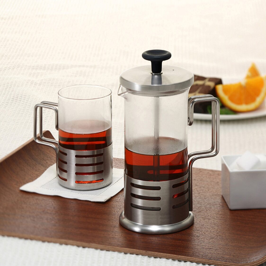 Hario 2 Cup Coffee & Tea Plunger 300ml (THJN-2HSV)