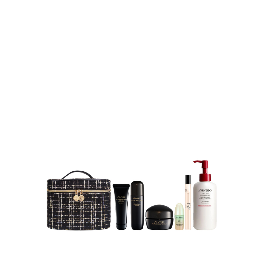Receive 7-pc gift Includes full-sized Extra Rich Cleansing Milk (worth $527) with $800 nett spend on SHISEIDO (Gift with purchase)