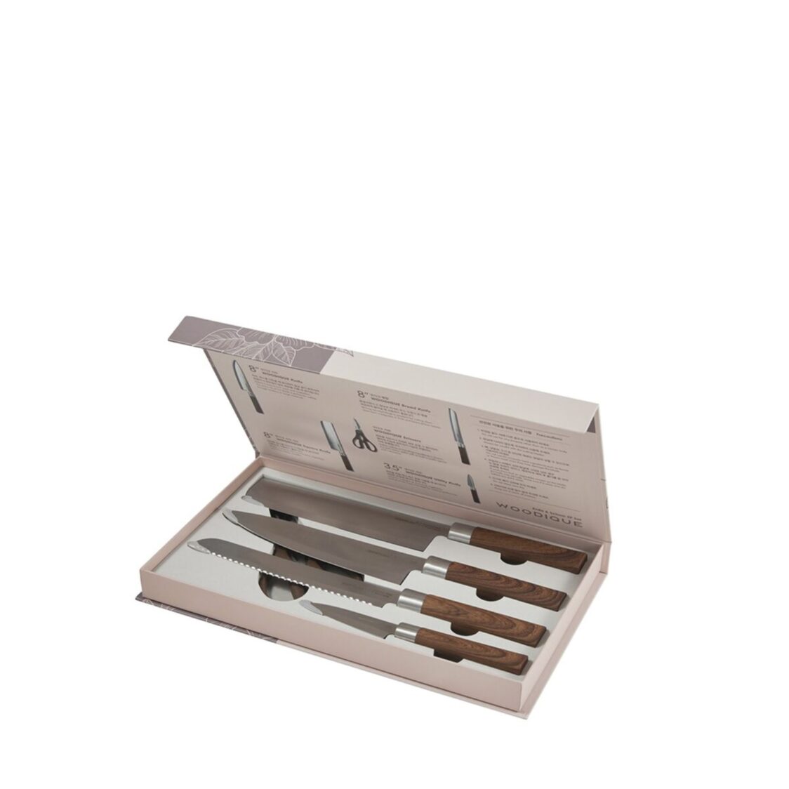 HAPPYCALL Woodique 5-PC Knife & Scissor Set (4900-3006)