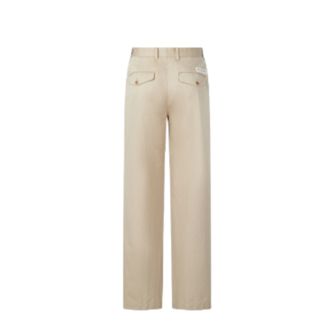 Man On The Boon Washed Cotton Chino Pants Beige