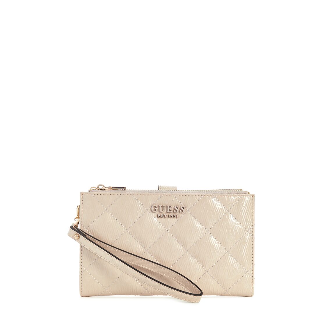 Guess Laurel Sling Double Zip Organizer, Sand