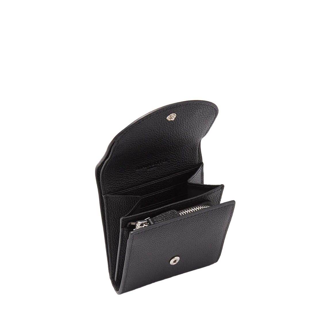 Braun Buffel Petals Bi-Fold Small Wallet With Coin Compartment Black