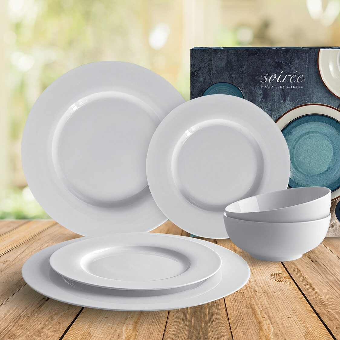 Soirée By Charles Millen 6Pc Dining Set-Weiss