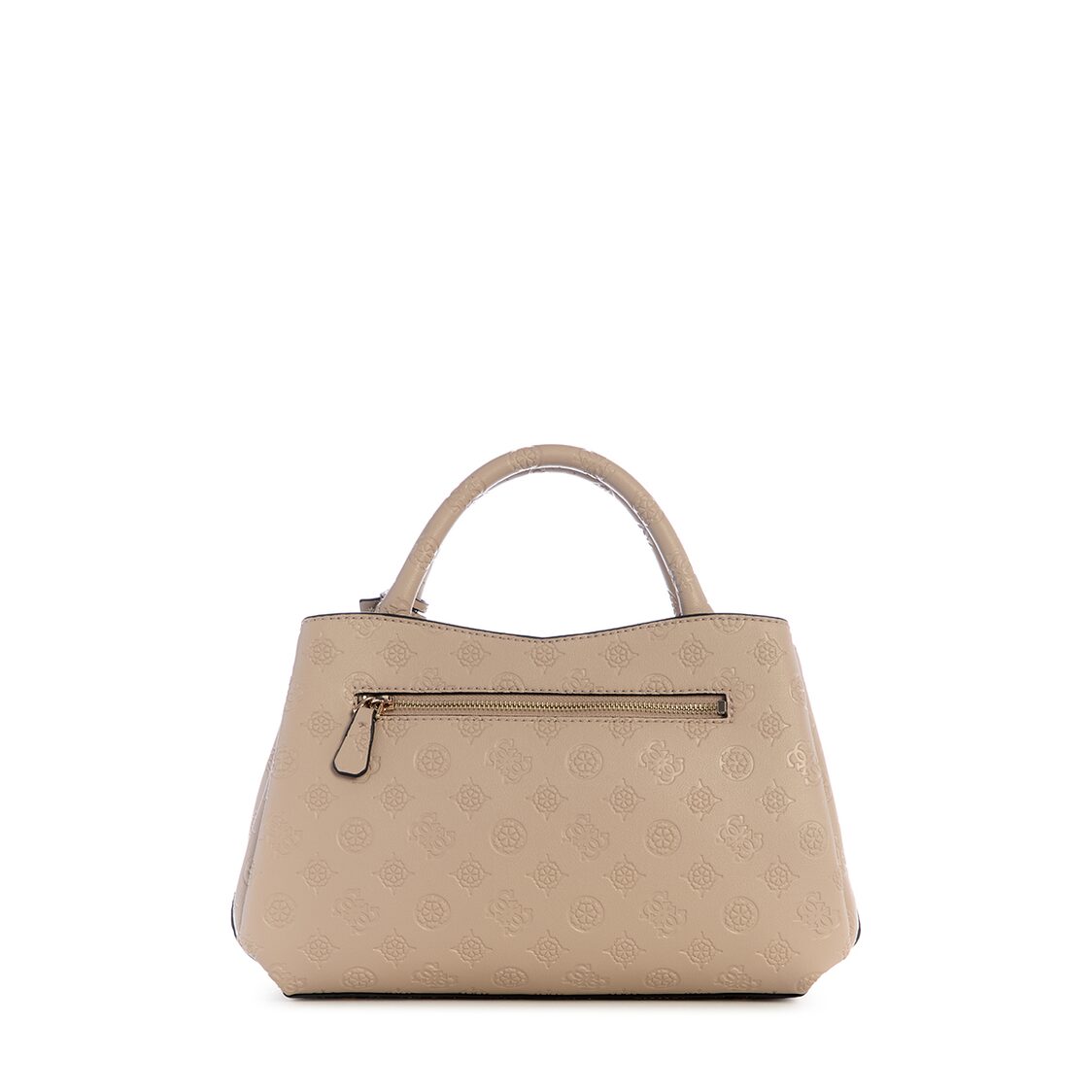 Guess Phoebe Girlfriend Satchel - Simply Taupe Logo