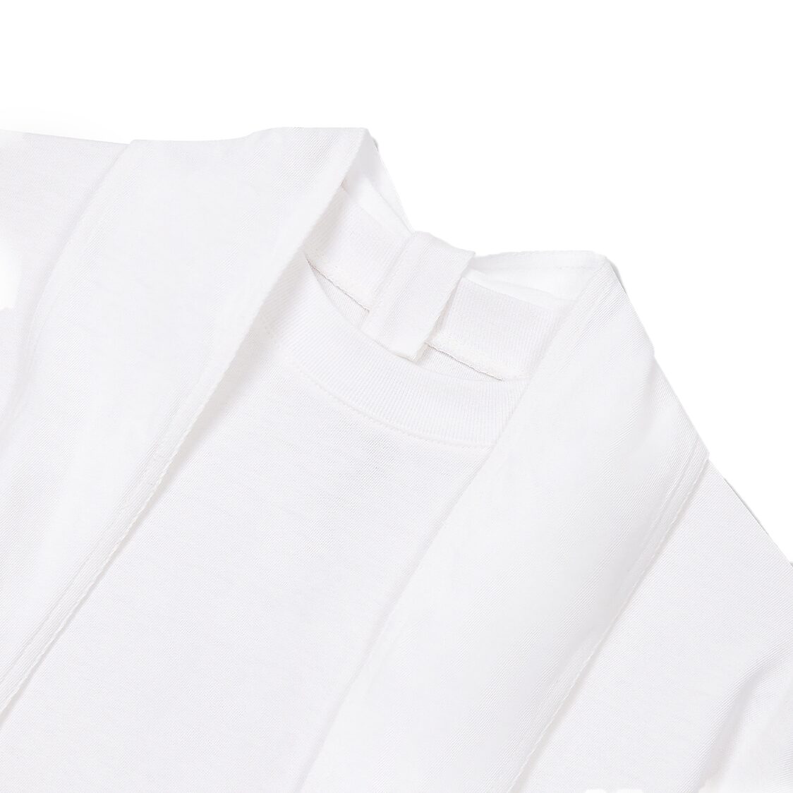 Studio Tomboy Scarf Slit Short Sleeve T-Shirt Off White