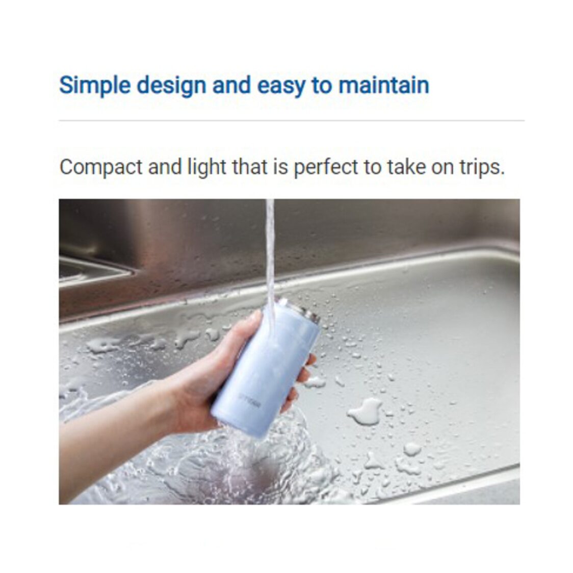 TIGER Ultra Light Double Stainless Steel Bottle