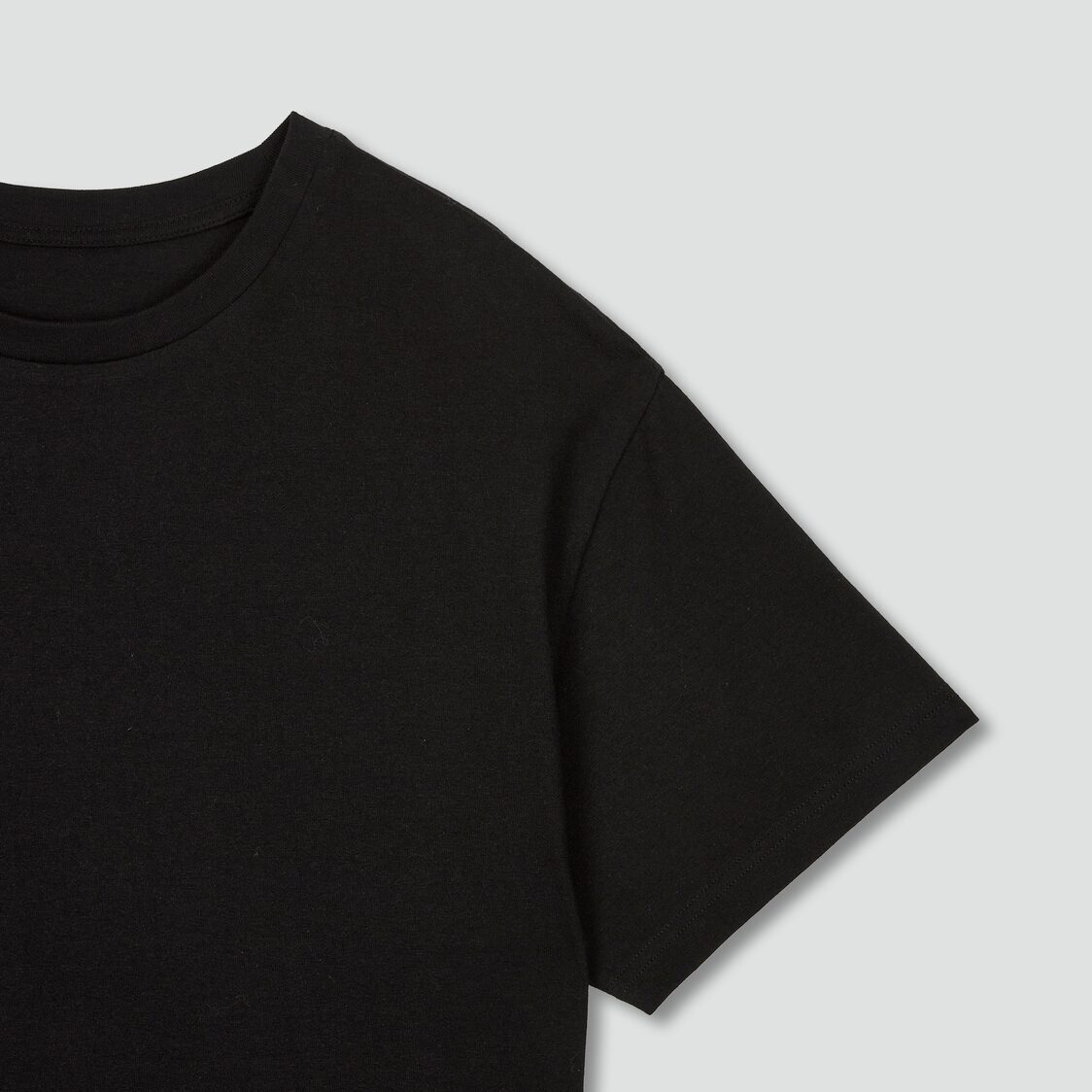 Jaju Women Smart Cotton Short Sleeve Lounge Dress Black