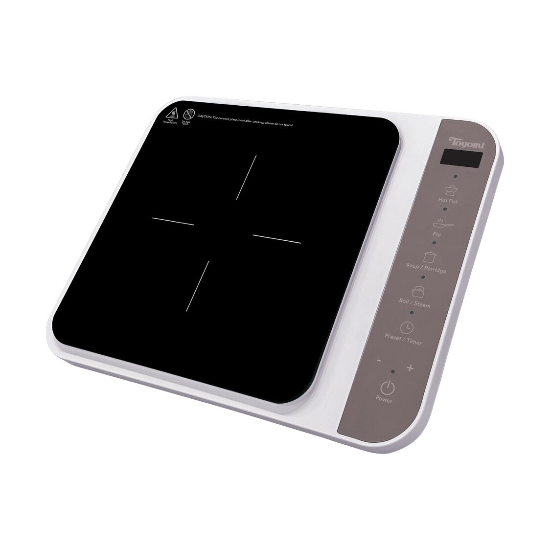 Toyomi IH12V12BR Digital Hob Induction Cooker with FREE Stainless Steel Pot