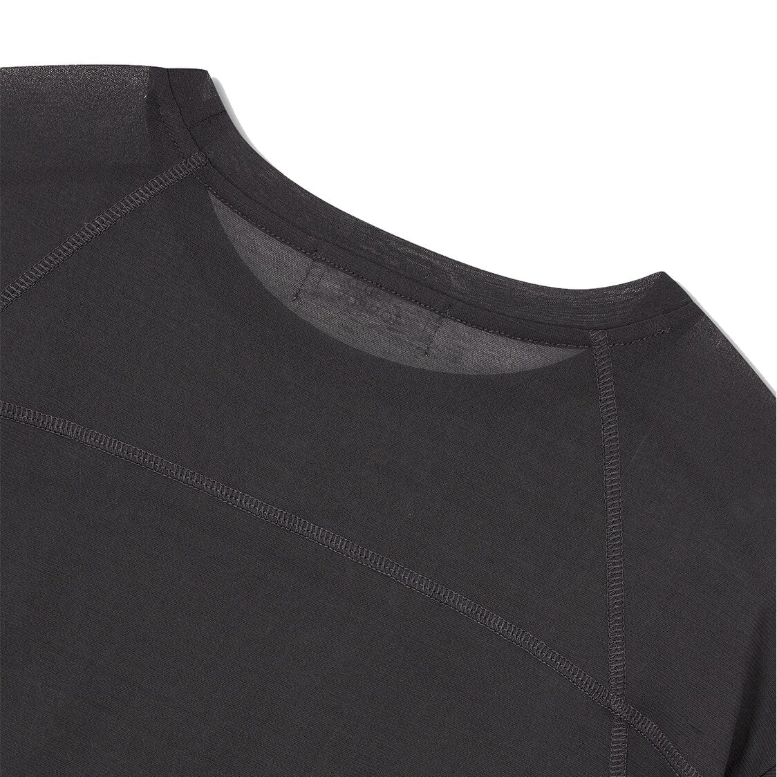 Studio Tomboy Seethrough Slit Short Sleeve T-Shirt Charcoal